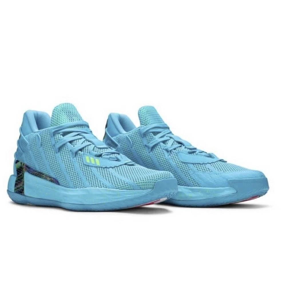 Adidas Dame 7 Jam Fest Blue Basketball shoes  Mens Size 7.5 Womens 8.5